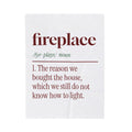 Funny New Home Christmas Throw Blanket Fireplace Dictionary Definition