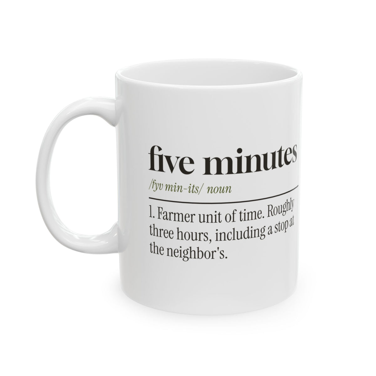 Funny Farmer Dad Mug Farmer Five Minutes Definition For Farmers