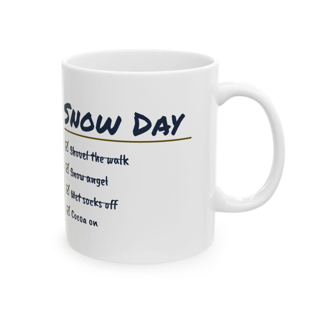 Hot Cocoa Coffee Mug Wet Socks Off Cocoa On Snow Day Checklist