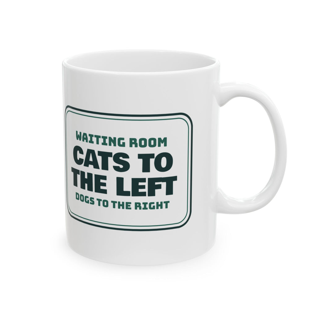 Veterinarian Coffee Mug Cats To The Left Dogs To The Right