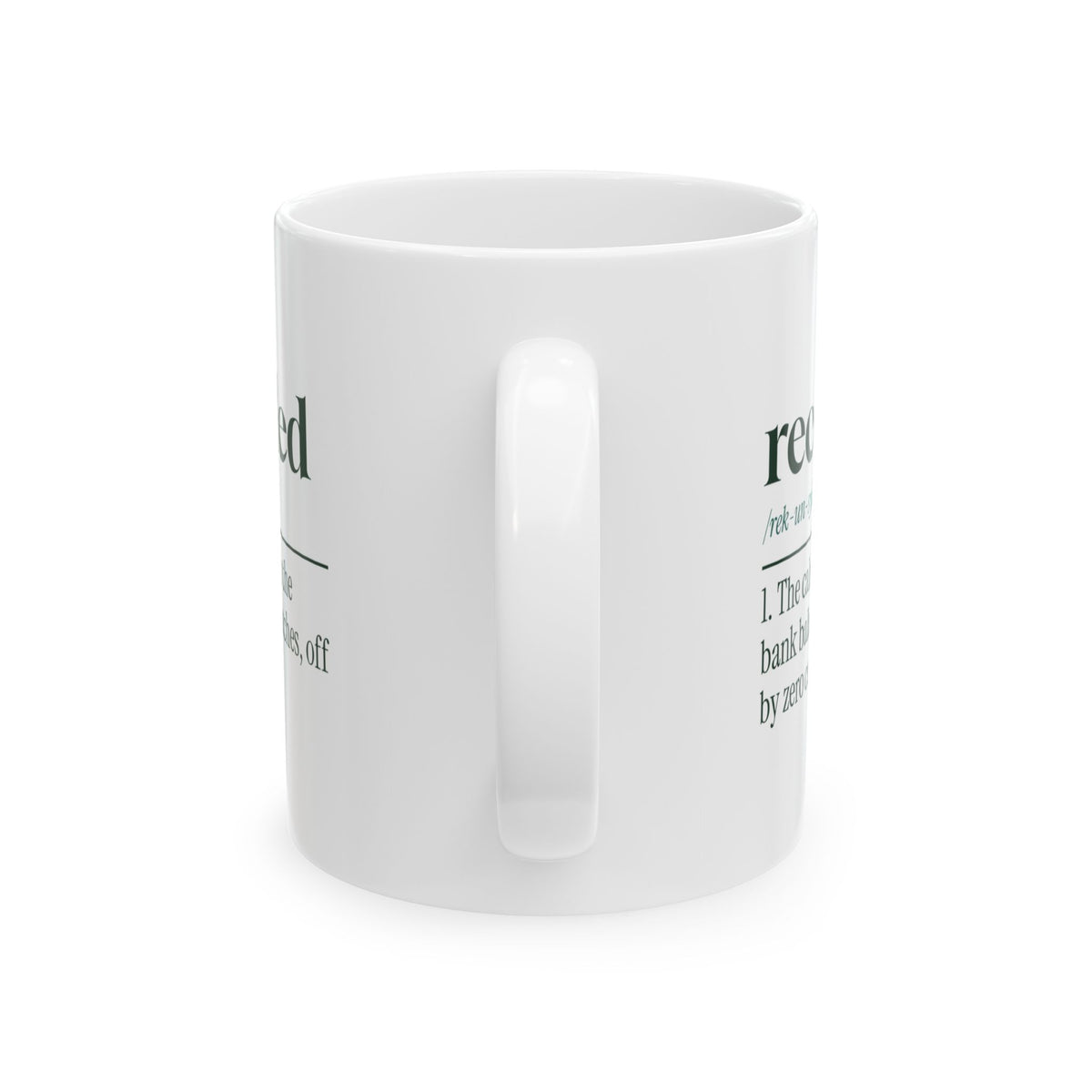Funny Accountant Coffee Mug Reconciled Off By Zero Cents Dictionary
