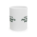Funny Christmas Family Coffee Mug Most Likely To Pet The Host's Dog First