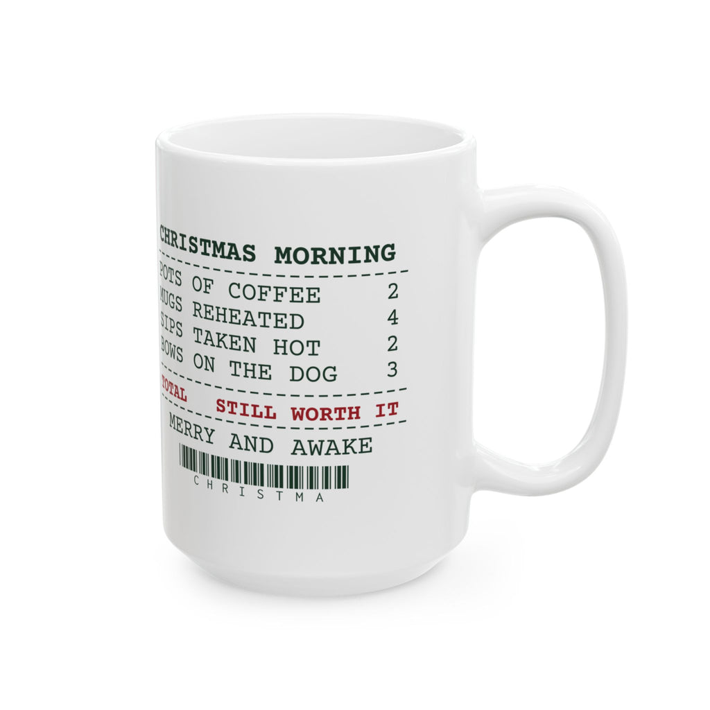 Funny Christmas Coffee Mug Christmas Morning Sips Taken Hot 2 Receipt