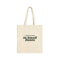 Funny Introvert Christmas Tote Bag Christmas Cheer In Small Doses