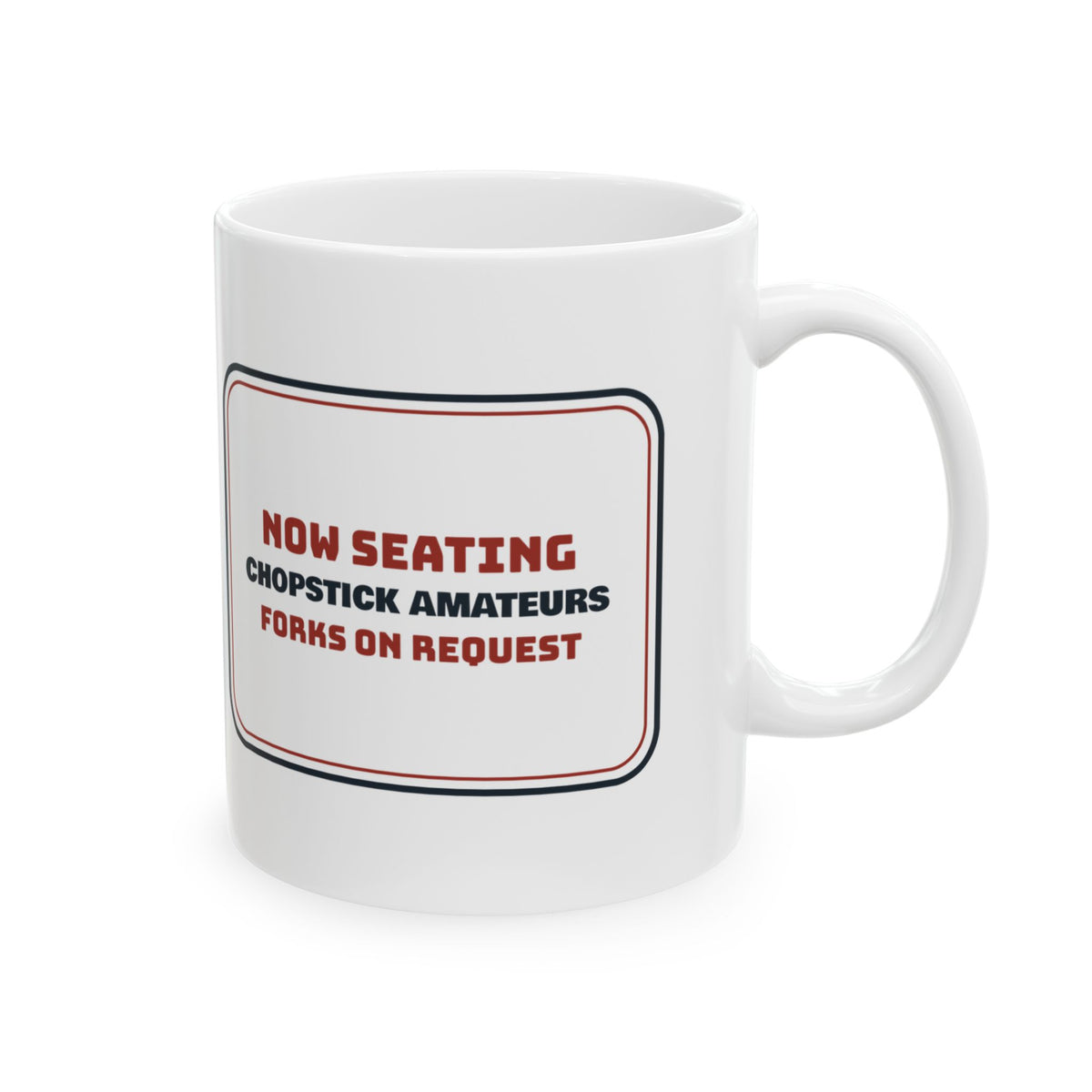 Funny Sushi Coffee Mug Chopstick Amateur Sign For Sushi Beginners