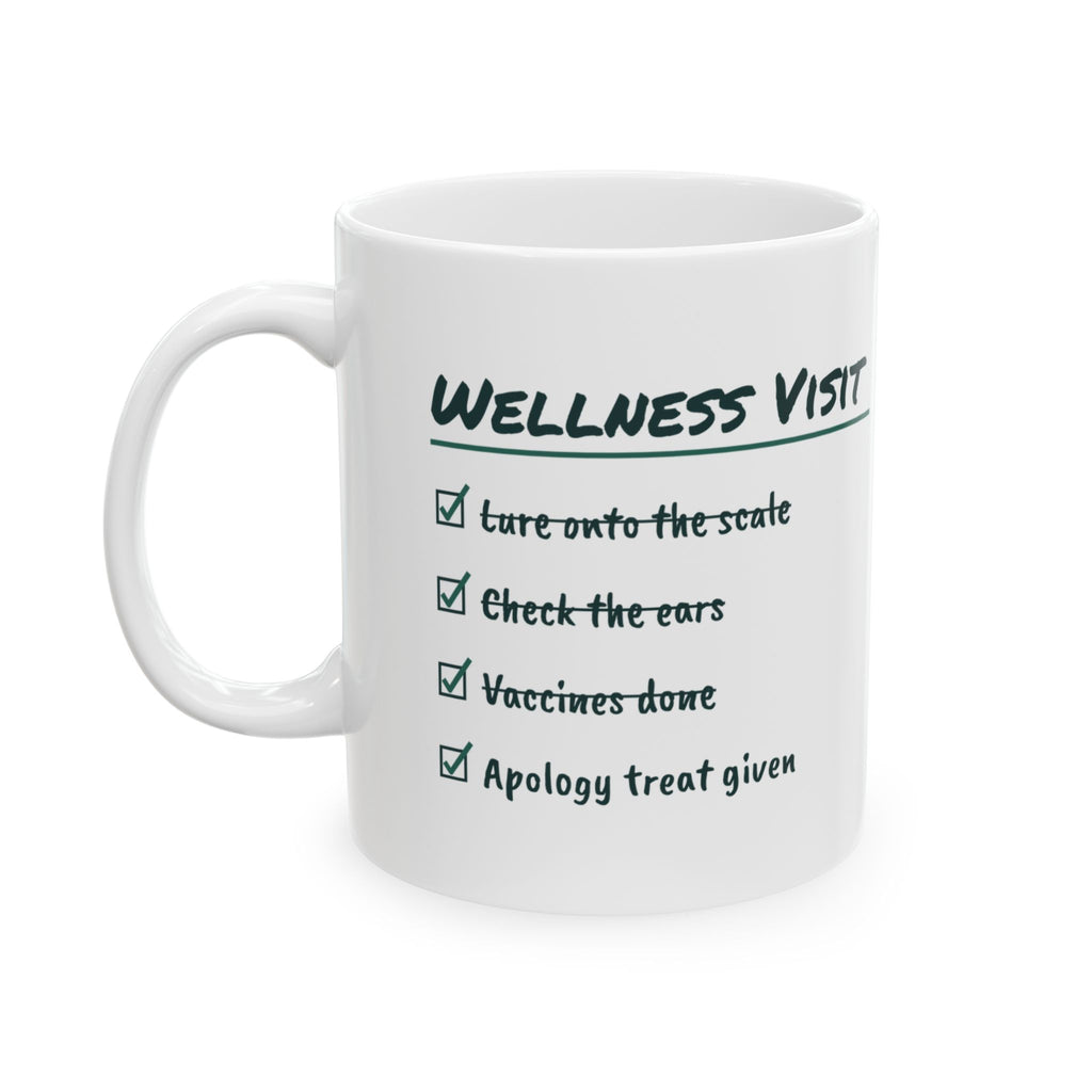 Funny Veterinarian Coffee Mug Vaccines Done Apology Treat Given