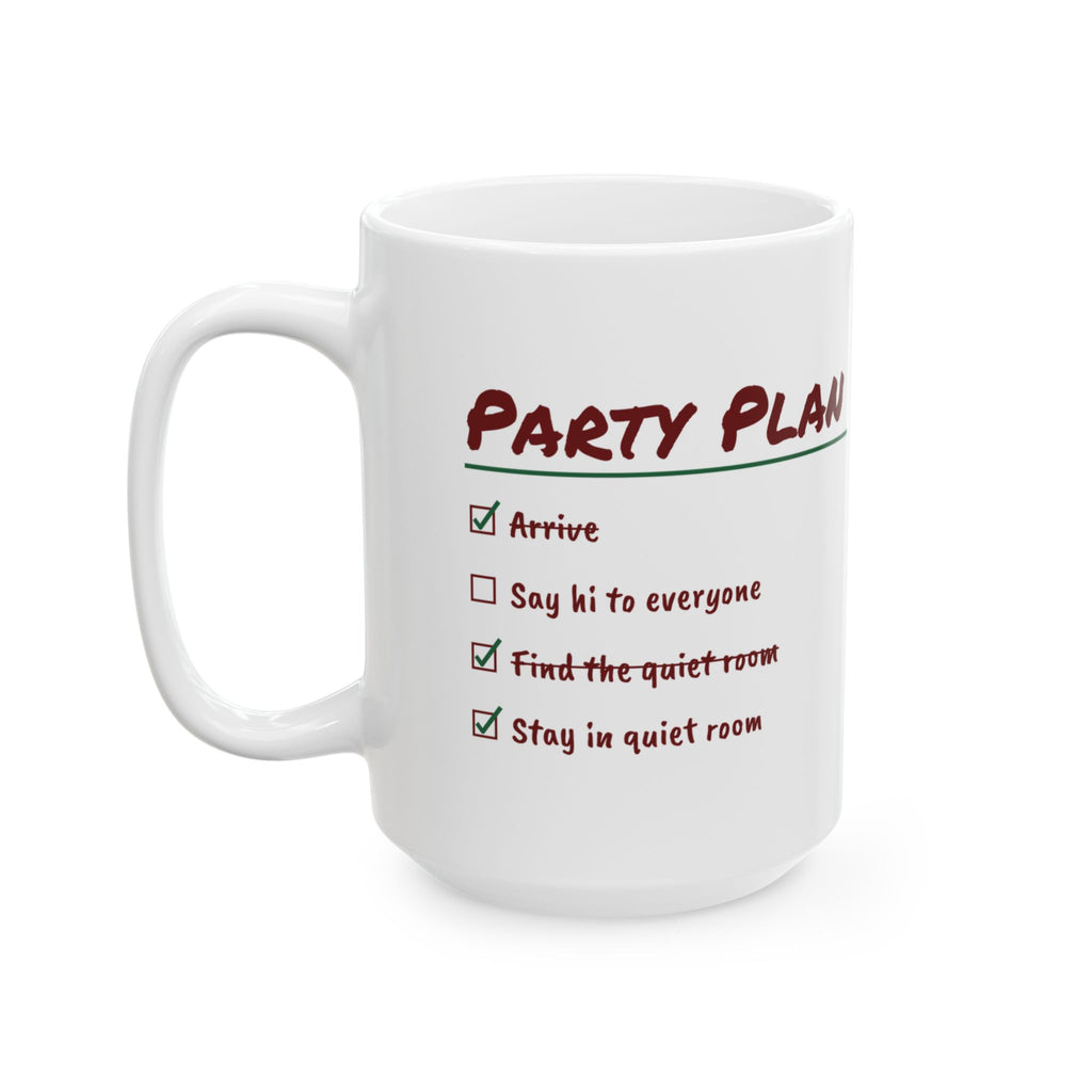 Funny Christmas Introvert Coffee Mug Find The Quiet Room Checklist