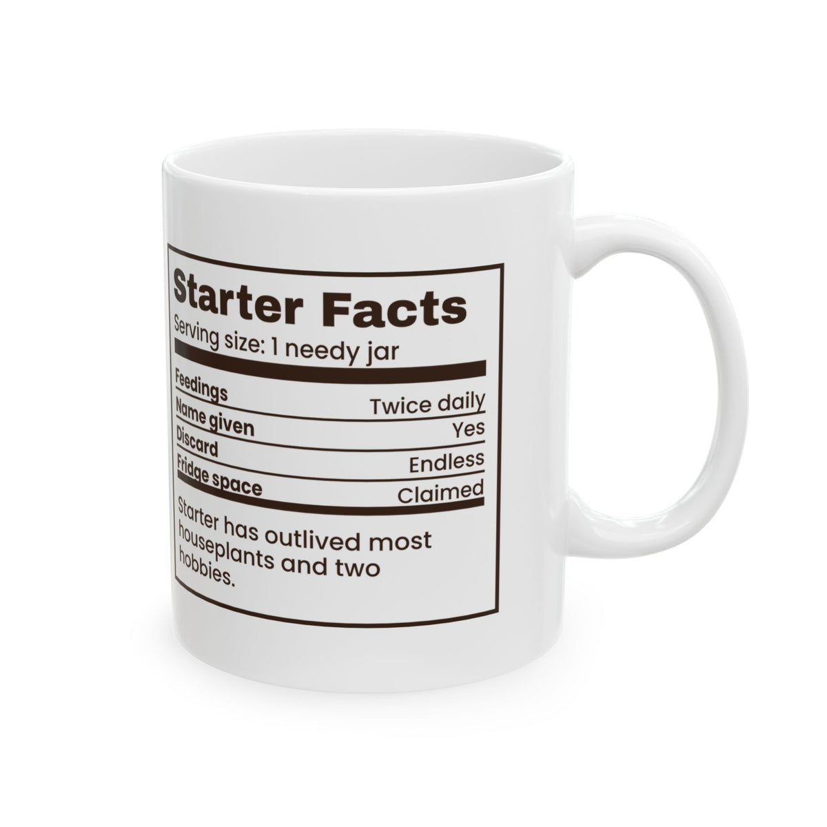 Sourdough Coffee Mug My Starter Has A Name Funny Bread Baker Label
