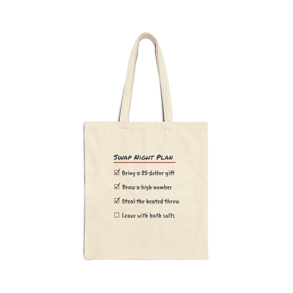 Funny White Elephant Tote Bag Swap Night Plan Checklist