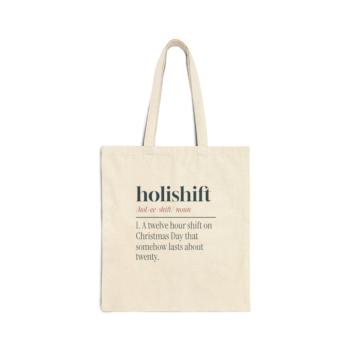 Funny Christmas Nurse Tote Bag Holishift Dictionary Definition