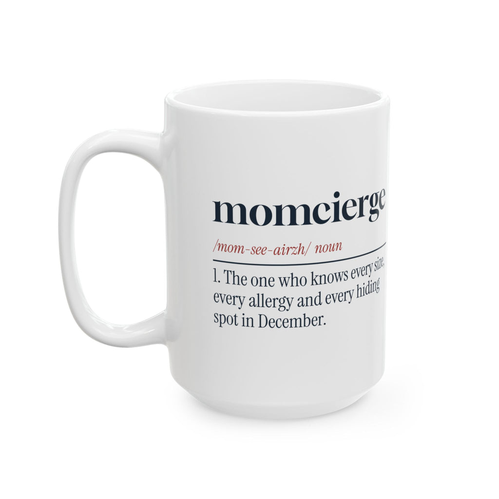 Funny Christmas Coffee Mug Momcierge Dictionary Definition For Mom