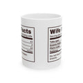 Funny Wife Coffee Mug Wife Facts Nutrition Label