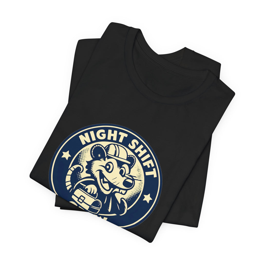 Night Shift Crew Funny Retro Possum Night Shift Worker Shirt