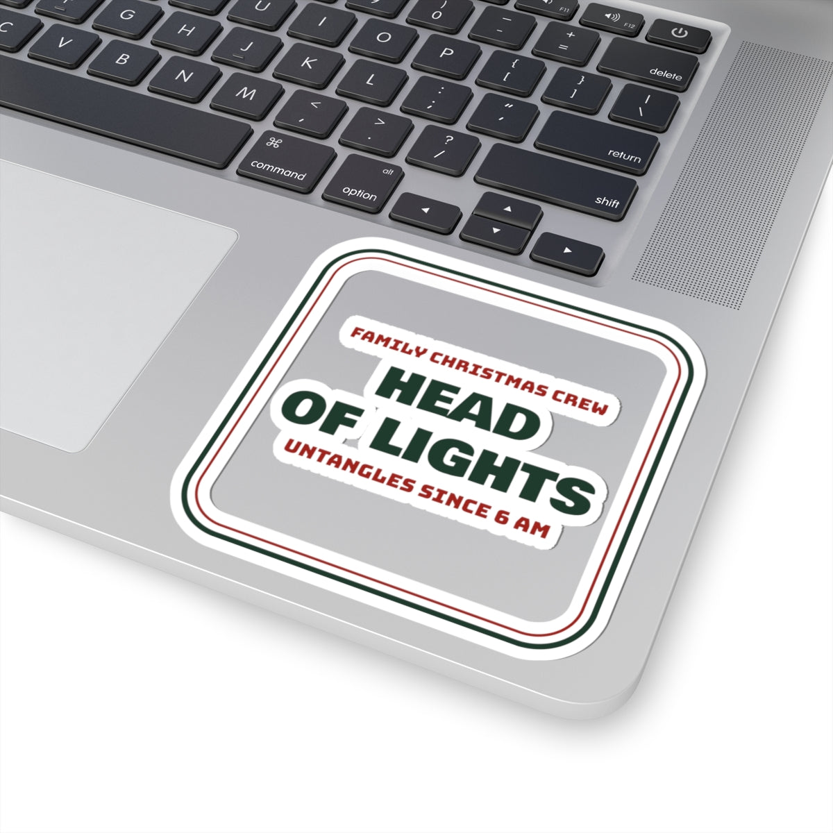 Matching Family Christmas Sticker Head Of Lights Family Crew