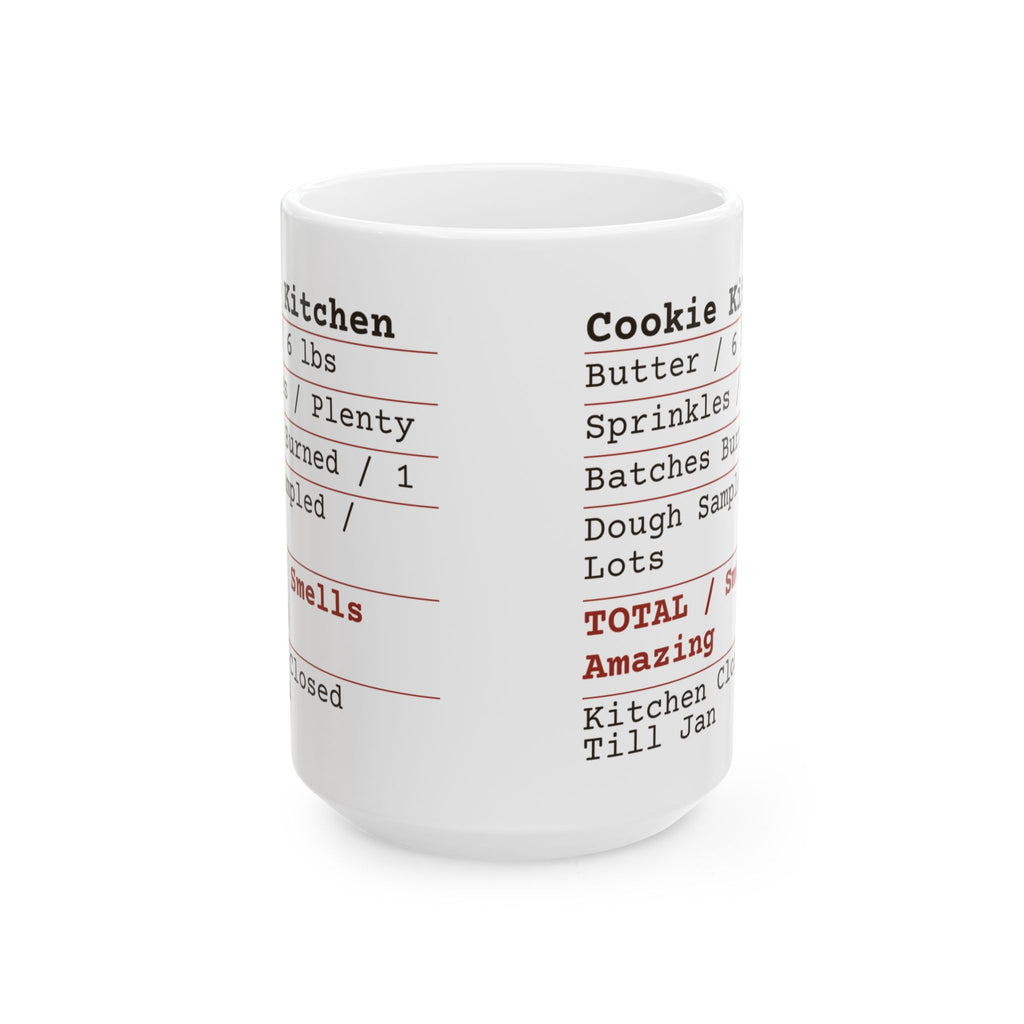 Funny Christmas Baking Coffee Mug Cookie Kitchen Receipt