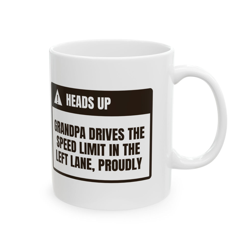 Funny Grandpa Driving Warning Coffee Mug For Grandpa