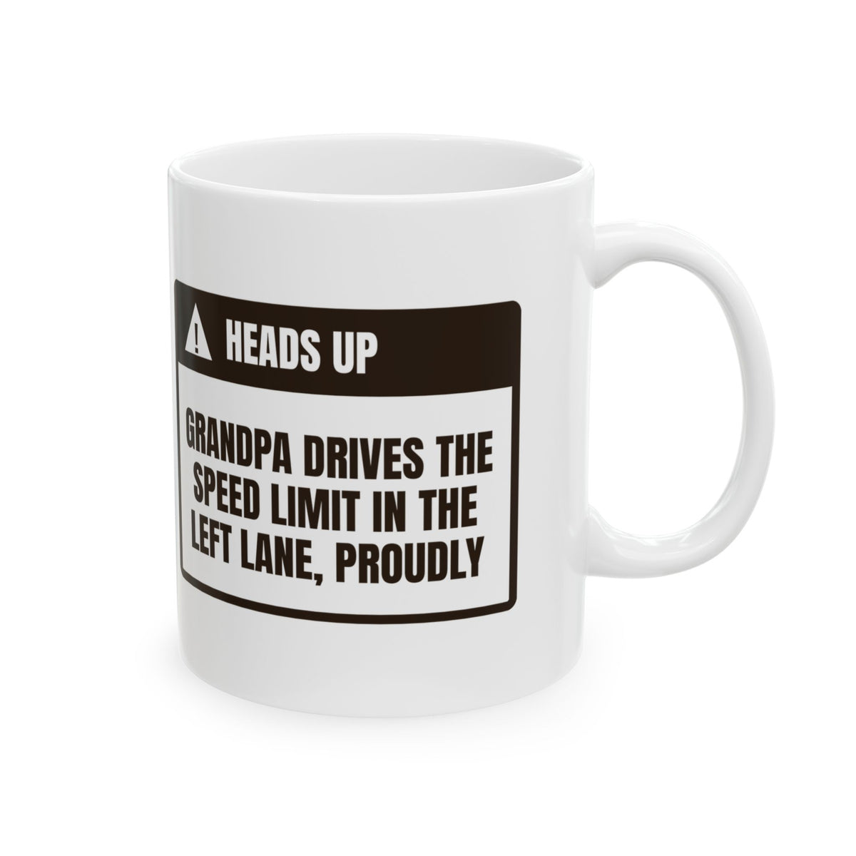 Funny Grandpa Driving Warning Coffee Mug For Grandpa