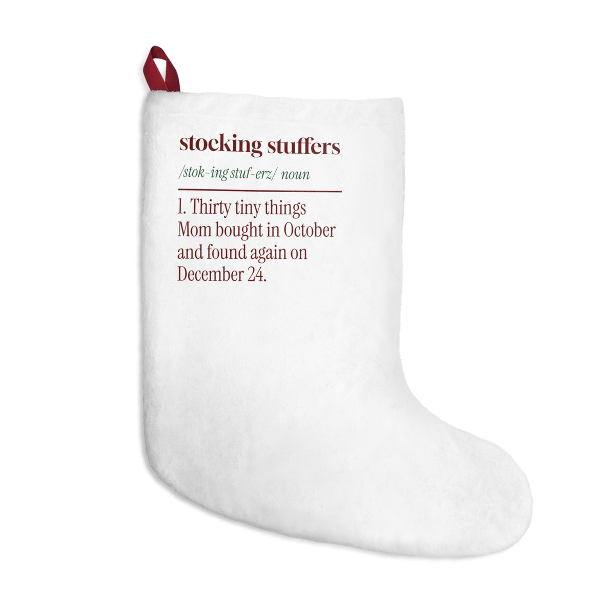 Funny Christmas Mom Christmas Stocking Stocking Stuffers Definition