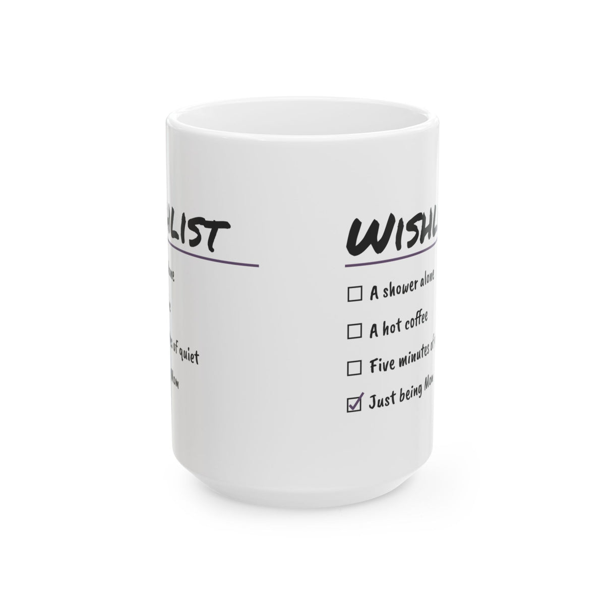 New Mom Coffee Mug Funny Wishlist Checklist For First Time Moms
