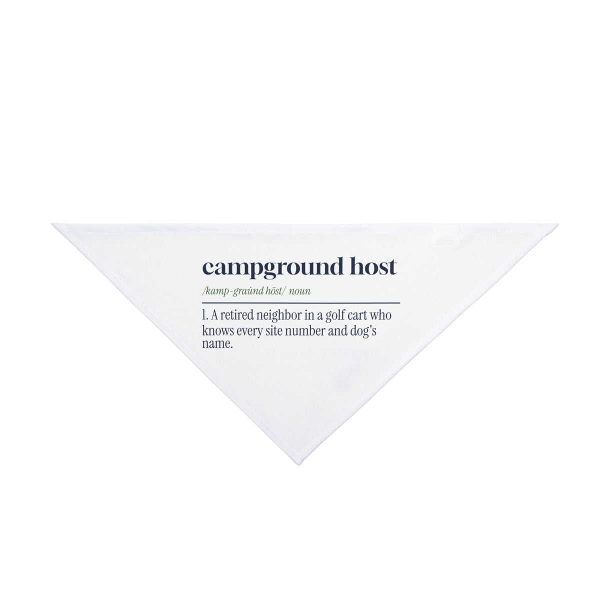 Camping Dog Bandana Campground Host Definition For Camp Hosts