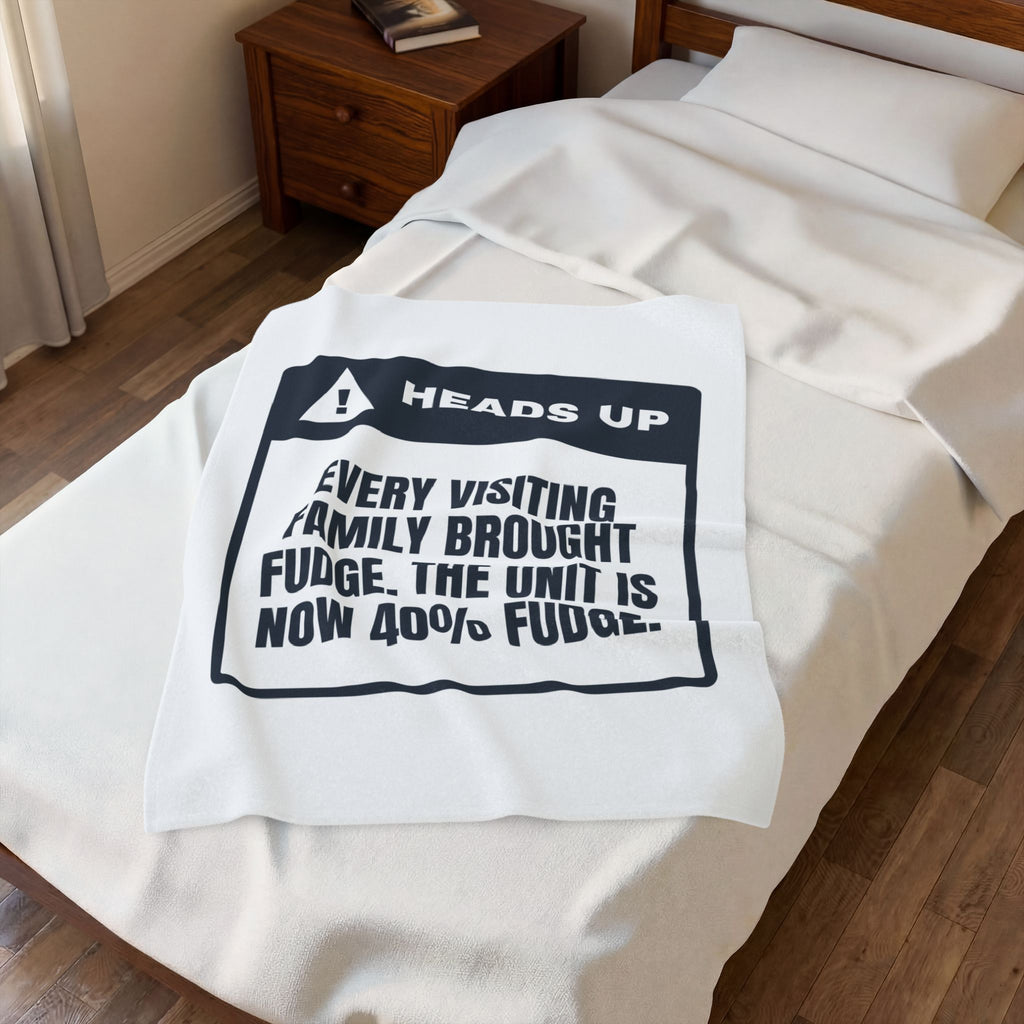 Funny Nurse Christmas Throw Blanket The Unit Is 40 Percent Fudge