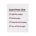 Christmas Eve Throw Blanket Hang The Last Stocking Checklist