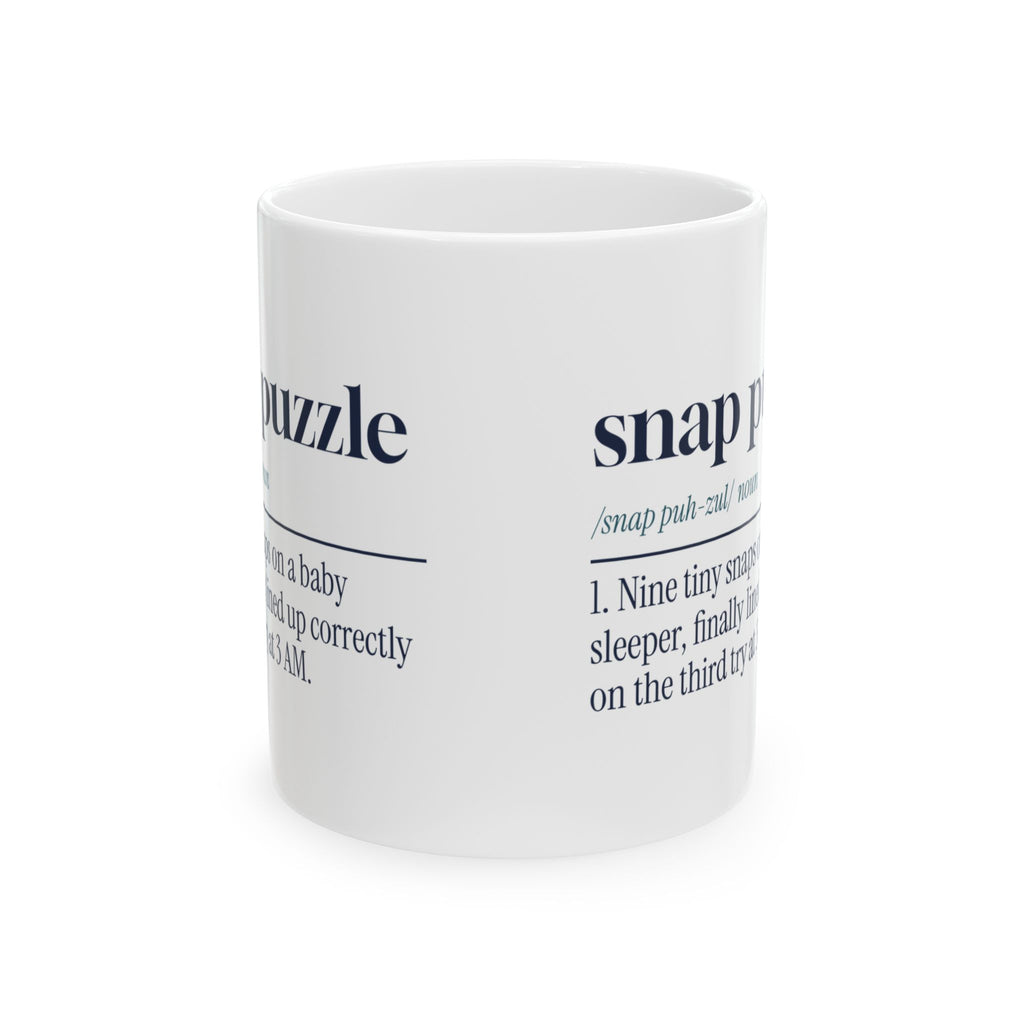Funny New Dad Coffee Mug Snap Puzzle Dictionary For First Time Dads