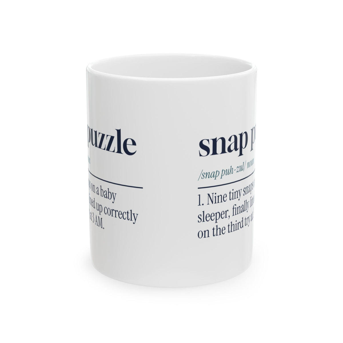 Funny New Dad Coffee Mug Snap Puzzle Dictionary For First Time Dads