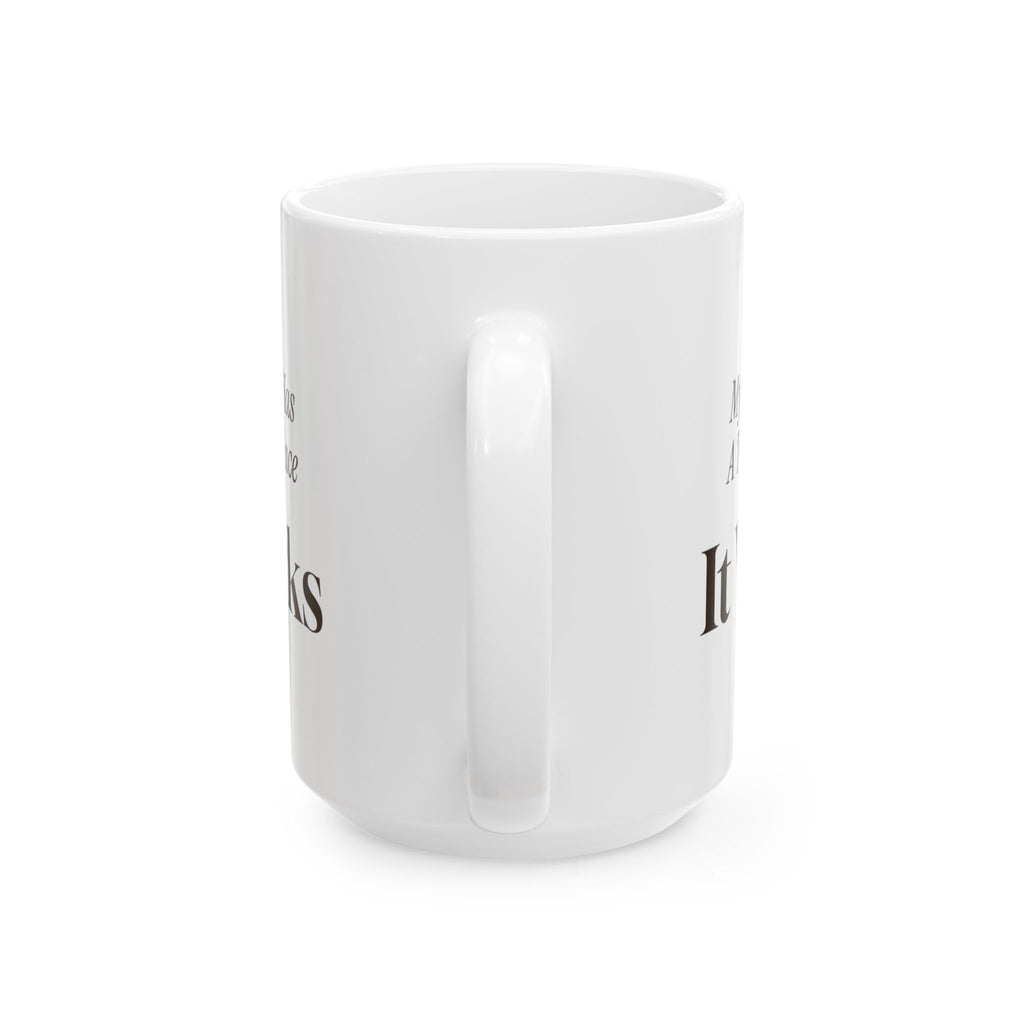 Funny Ugly Sweater Coffee Mug My Sweater Has A Tiny Fireplace
