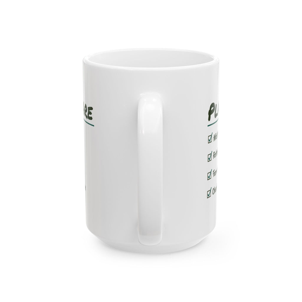 Funny Plant Lover Coffee Mug Plant Care Checklist