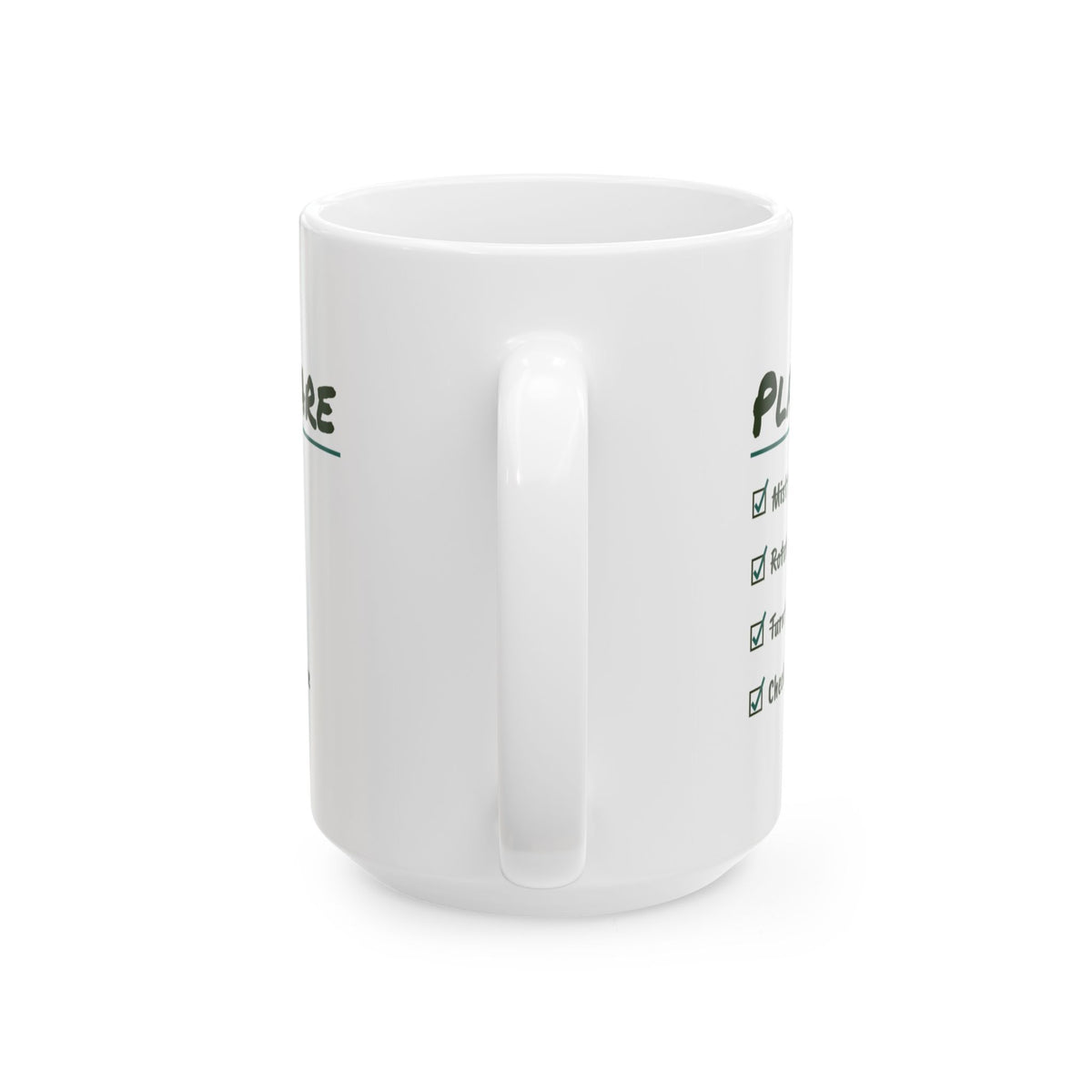 Funny Plant Lover Coffee Mug Plant Care Checklist