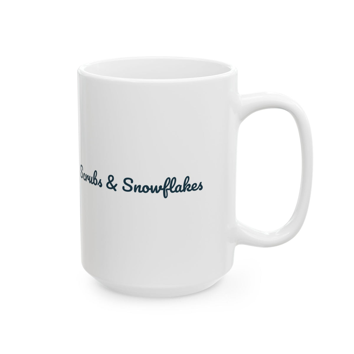 Christmas Nurse Coffee Mug Scrubs And Snowflakes For Nurses