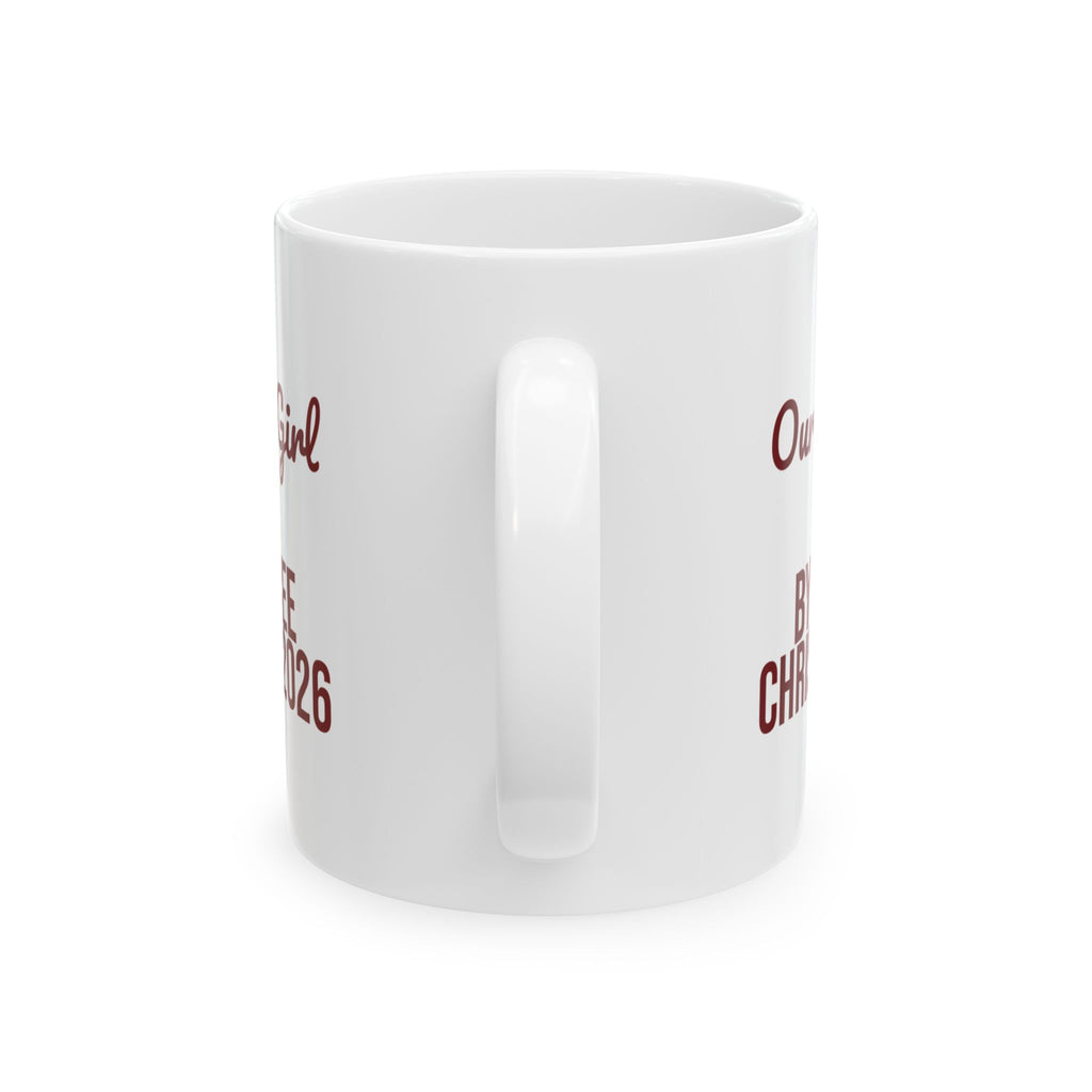 Christmas Coffee Mug Our Good Girl By The Tree 2026 For Dog Moms