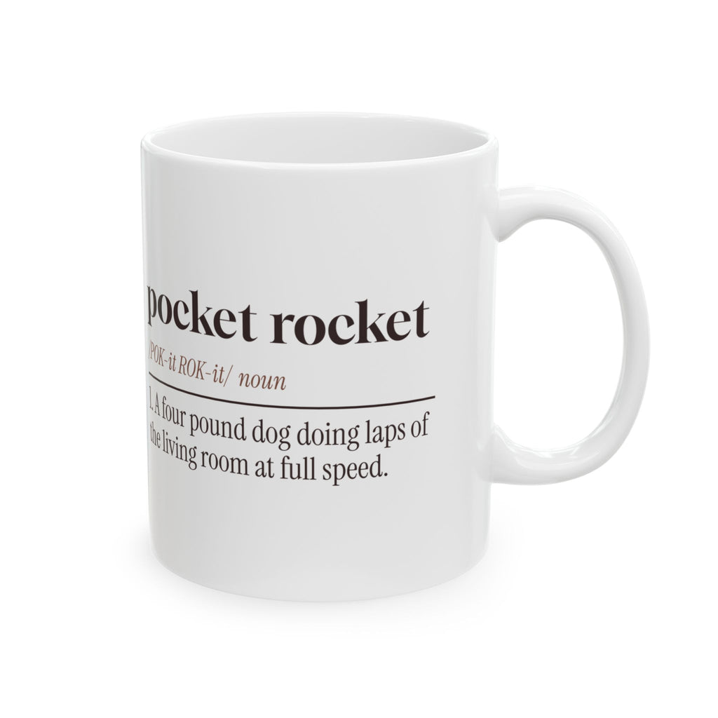 Funny Chihuahua Coffee Mug Pocket Rocket Dictionary Definition