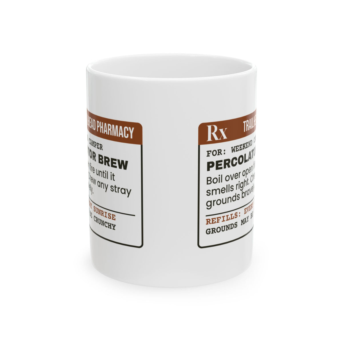 Funny Camping Mug Percolator Brew Prescription For Campers