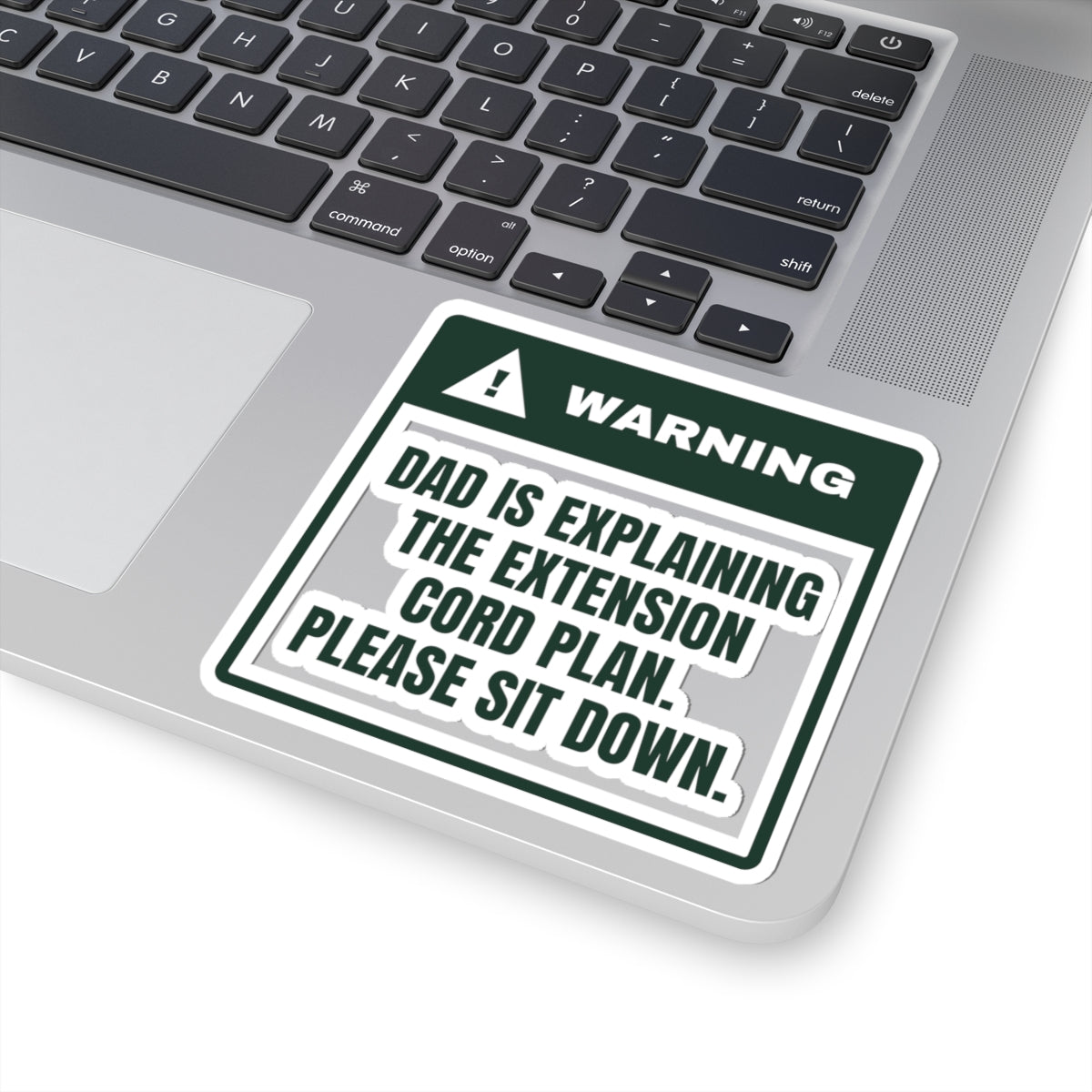 Funny Christmas Sticker Dad Has A Cord Plan Warning For Dad