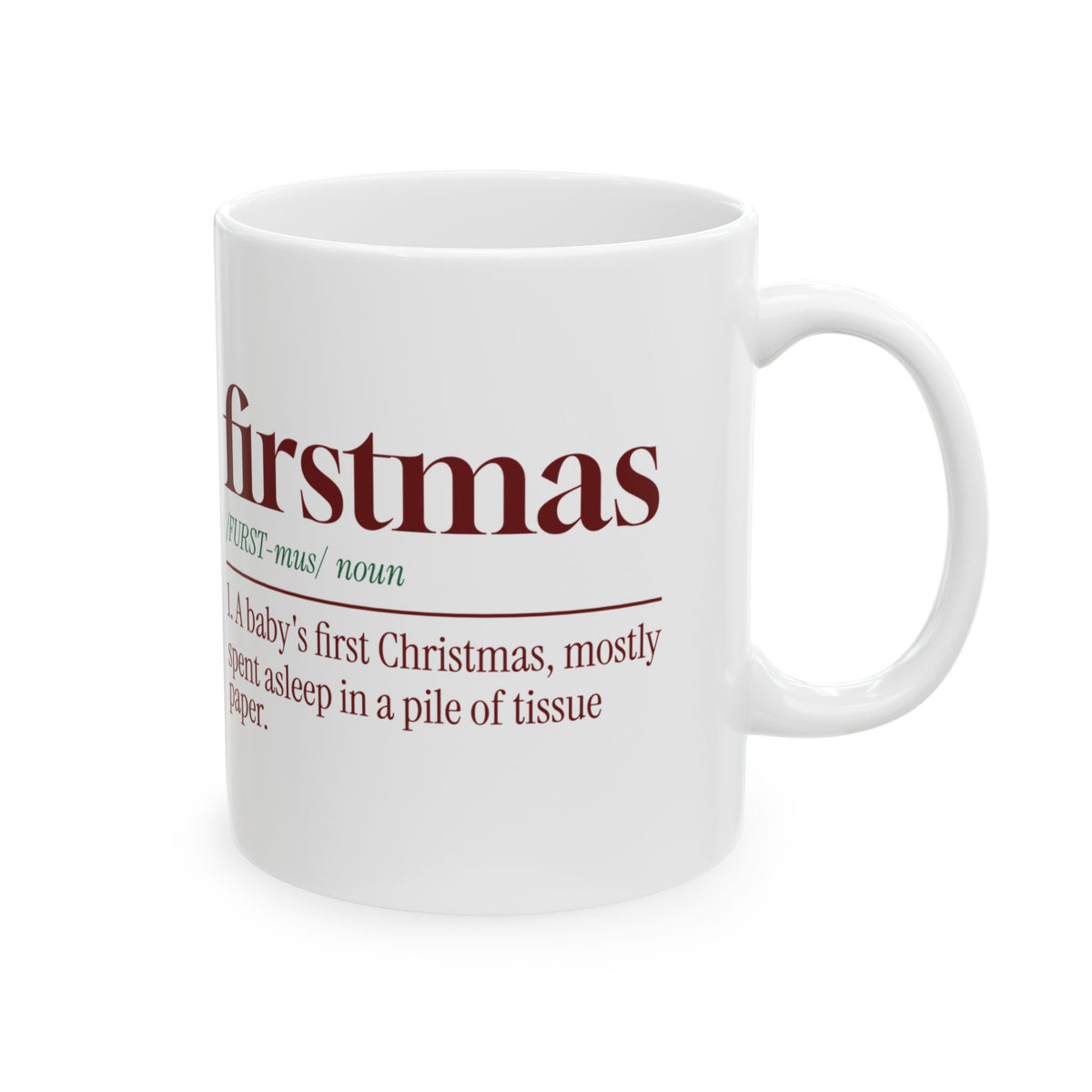 Christmas Coffee Mug Firstmas Dictionary Definition New Baby