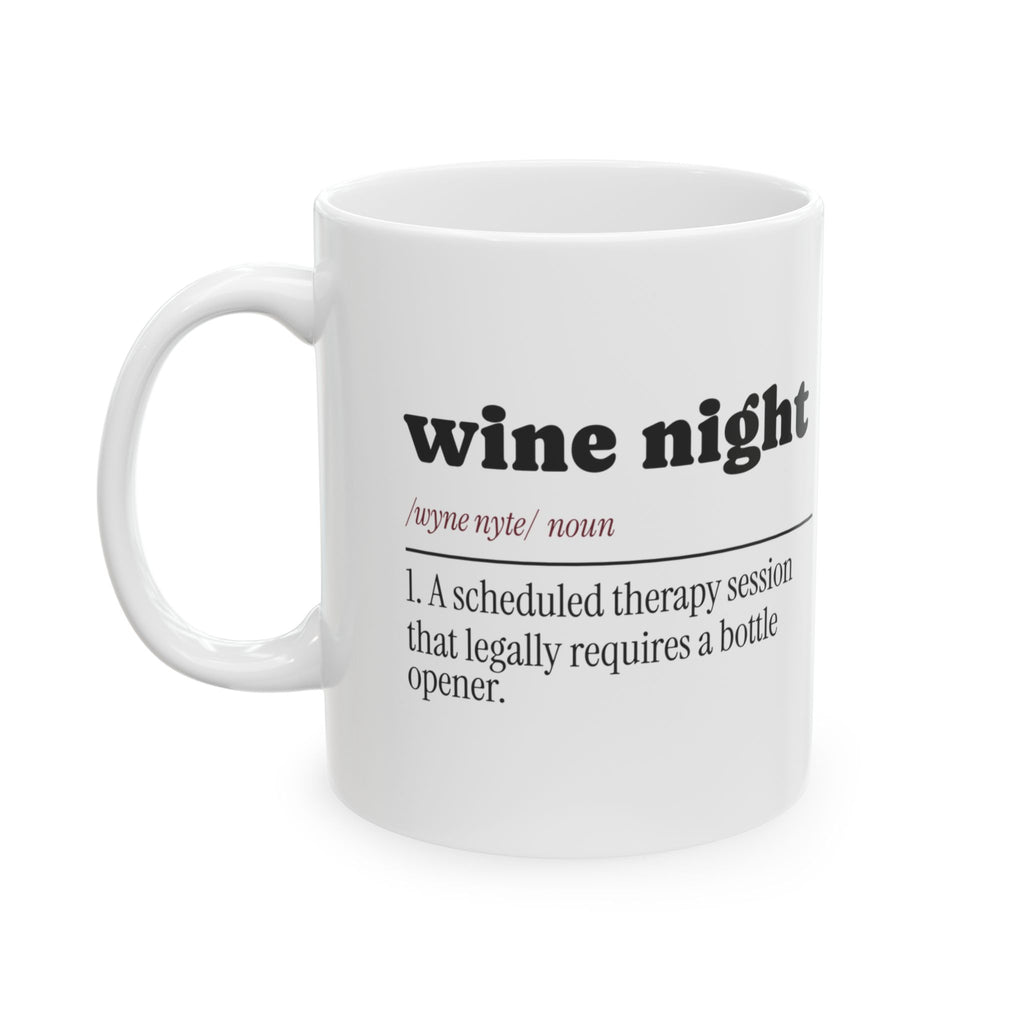 Wine Night Dictionary Coffee Mug Funny For Best Friends