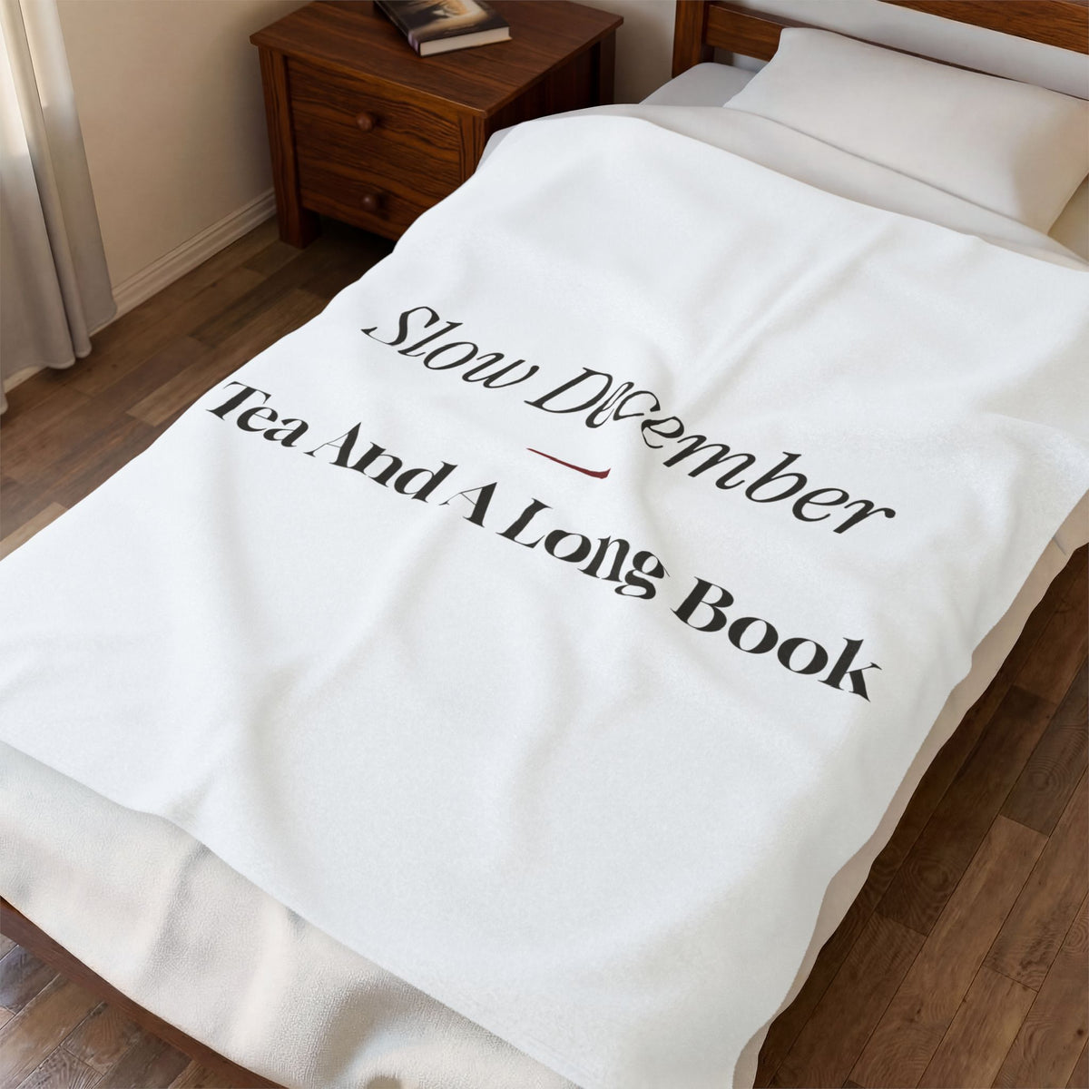 Cozy Christmas Throw Blanket Slow December Tea And A Long Book