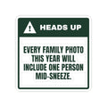 Funny Family Christmas Sticker Every Family Photo Has One Mid-Sneeze