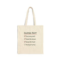 Funny Retail Christmas Tote Bag Closing Shift Checklist For Workers