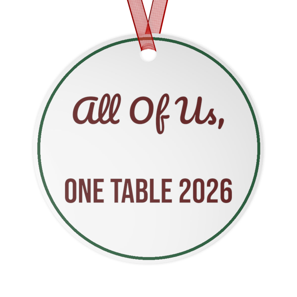 Christmas Ornament All Of Us One Table 2026 Family Keepsake