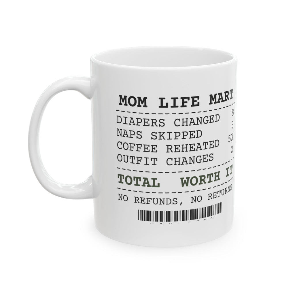 New Mom Coffee Mug New Mom Receipt Total: Worth It