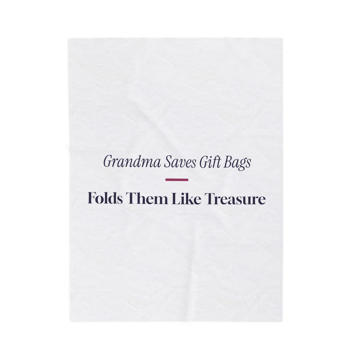 Funny Christmas Grandma Throw Blanket Grandma Saves The Gift Bags