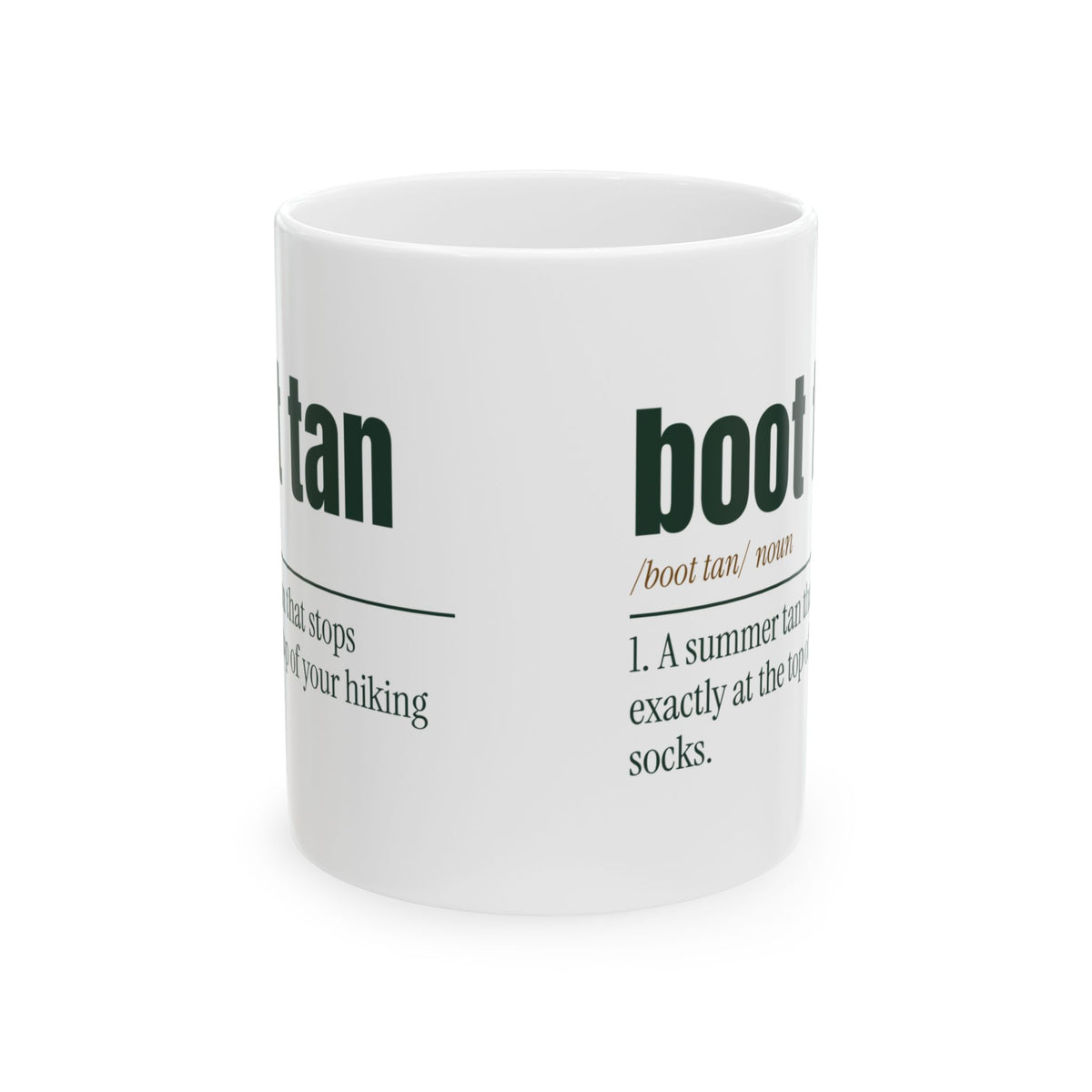 Funny Hiking Coffee Mug Boot Tan Definition For Hikers