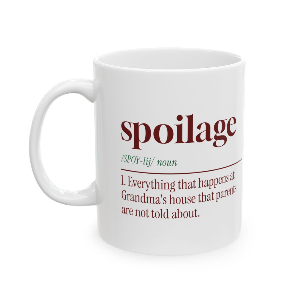 Funny Christmas Grandma Coffee Mug Spoilage Dictionary Definition