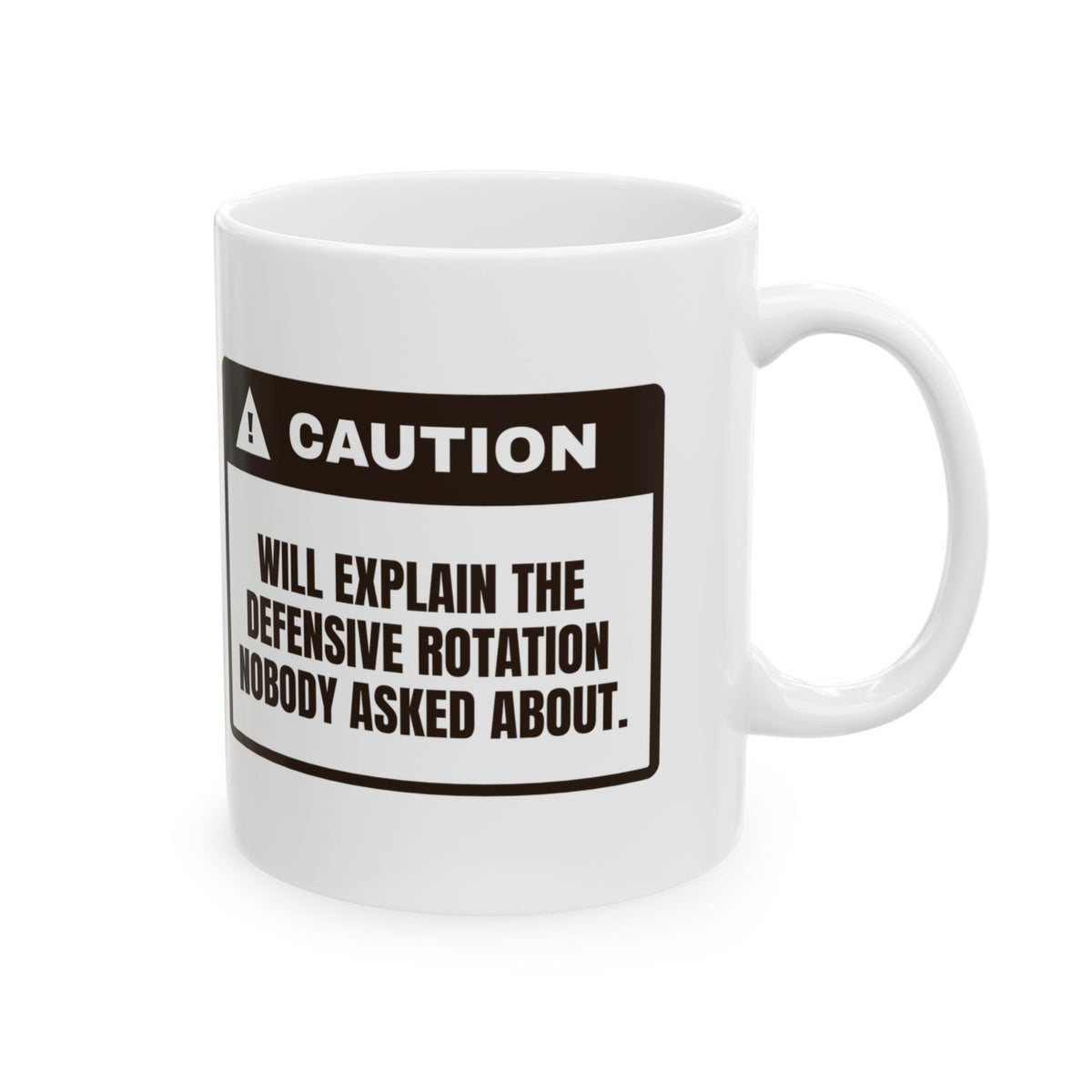 Funny Basketball Coffee Mug Explains Rotations Nobody Asked About