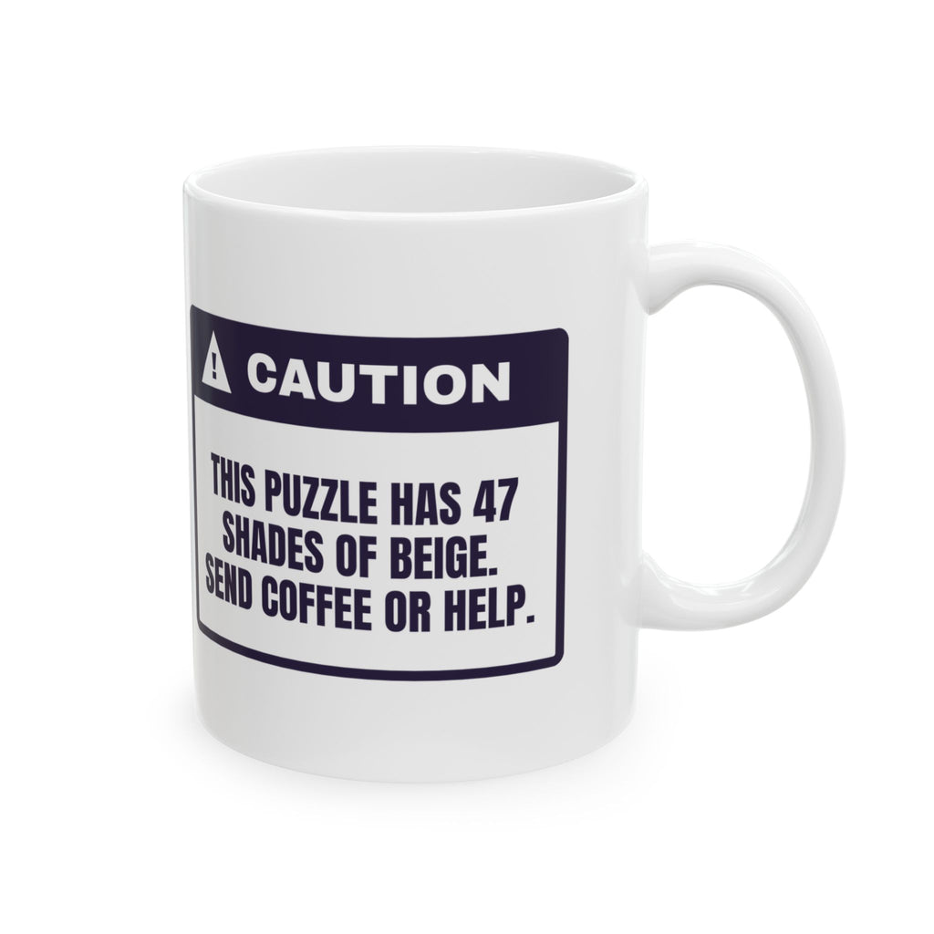Funny Puzzle Lover Mug 47 Shades Of Beige Send Coffee