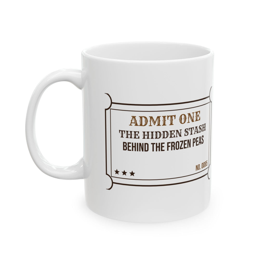 Funny Chocolate Coffee Mug Hidden Stash Ticket For Mom