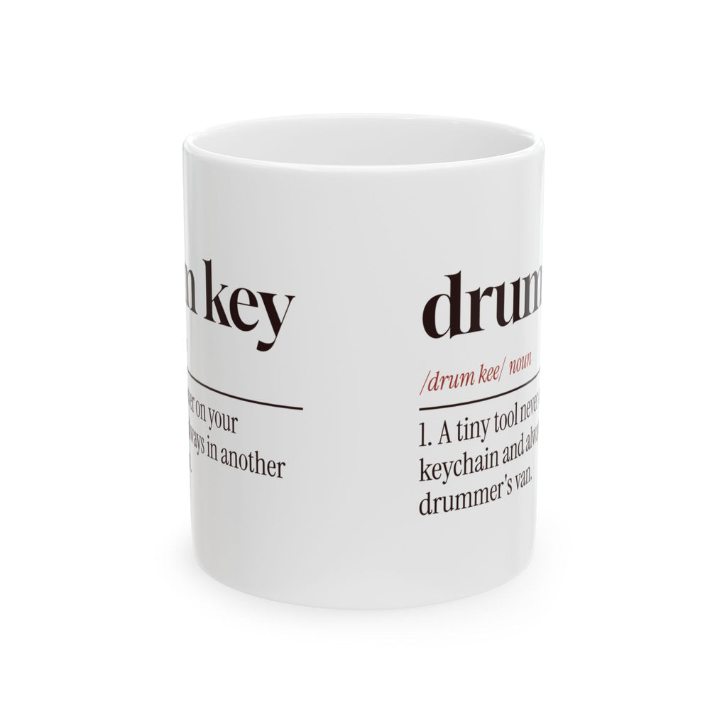 Funny Drummer Coffee Mug Drum Key Definition For Drummers
